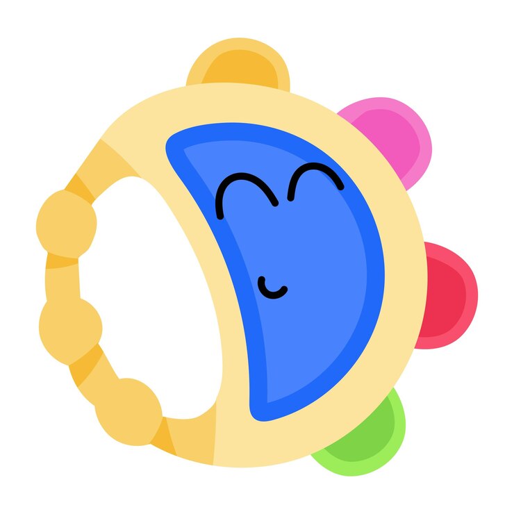 Vektör download premium flat sticker of teether