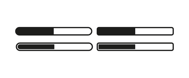 Download vektorillustration Fil download 50 procent internet load graf download pil Indlæsning koncept Vektor linjeikon til Business og Advertising