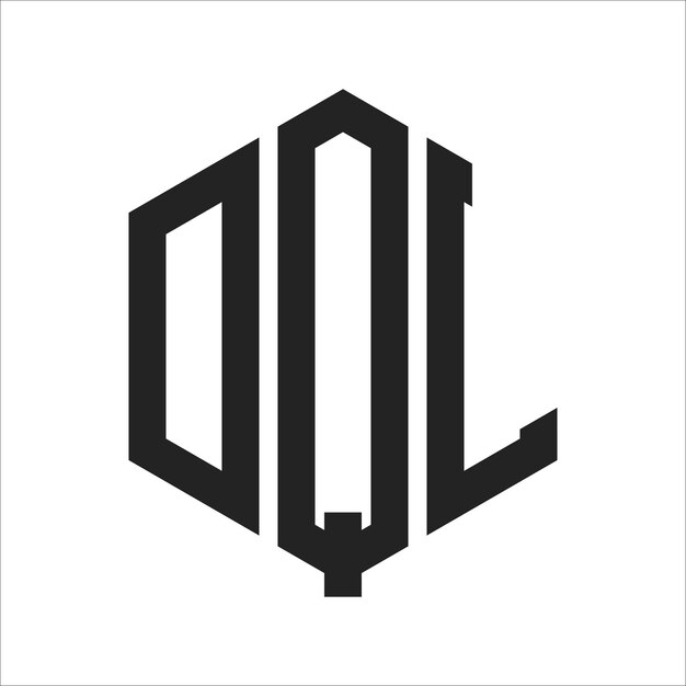 DQL Logo Design Initial Letter DQL Monogram Logo using Hexagon shape