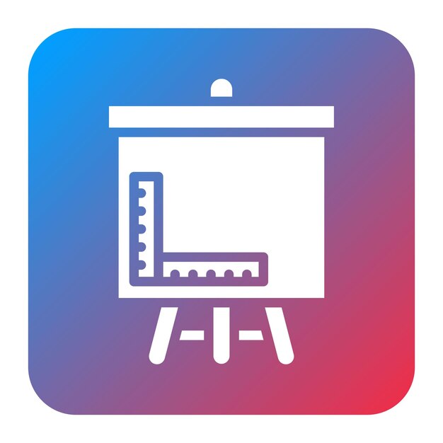 drafting board icon vector image can be used for engineer in mechanics
