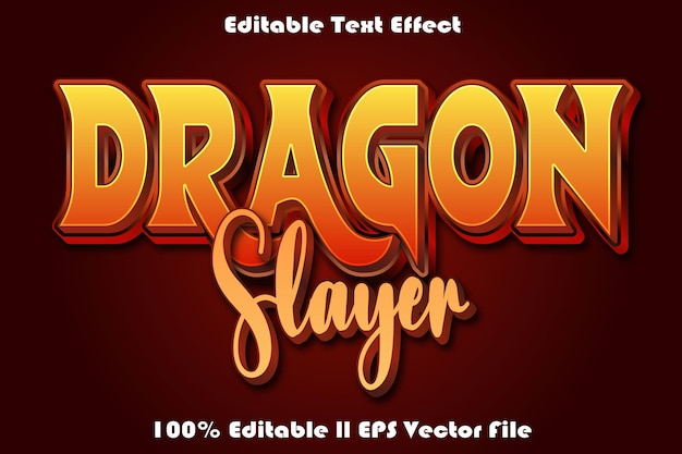 Dragon Slayer Editable Text Effect