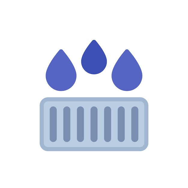 drain drainage icon flat vector