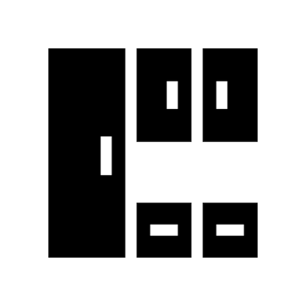 drawer glyph style vector icon for any project