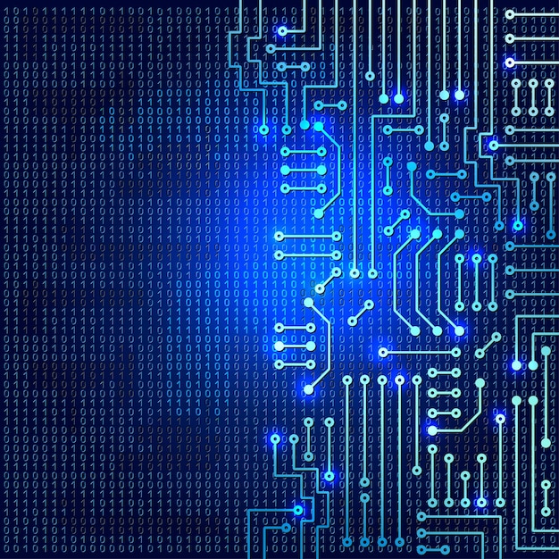 Drawing modern electronic circuit