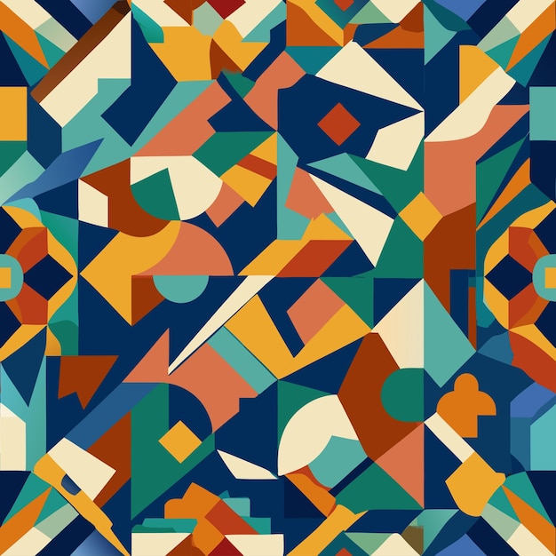 Drawn abstract doodle pattern design