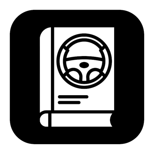 Driver Education Book icon vector image Can be used for Driving School
