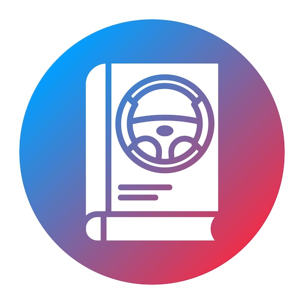 Driver Education Book icon vector image Can be used for Driving School