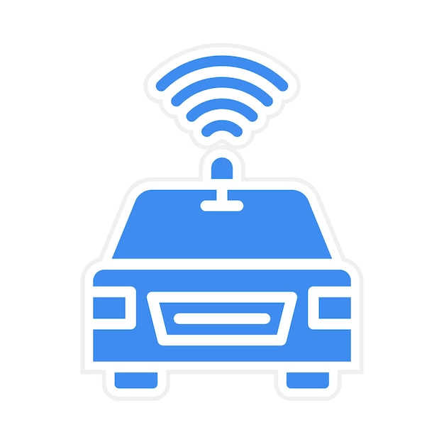 Driverless Car icon vector image Can be used for Cyberpunk