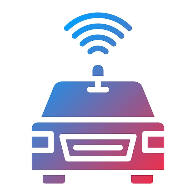 Driverless Car icon vector image Can be used for Cyberpunk
