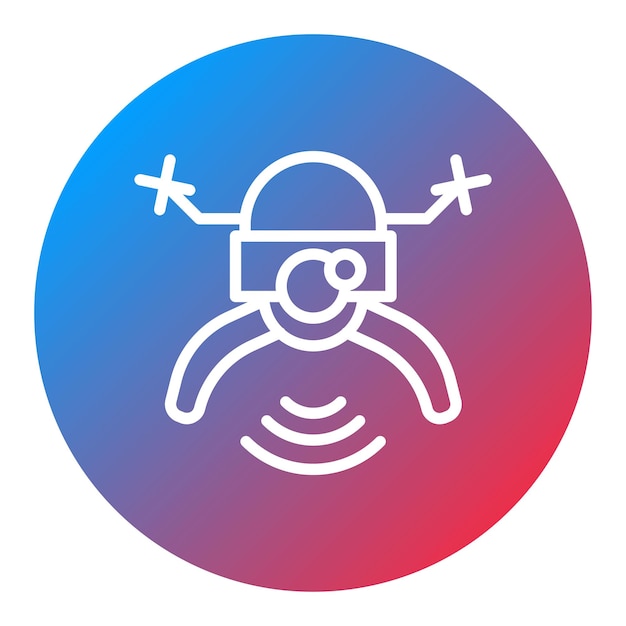 drone icon vector image can be used for robotics