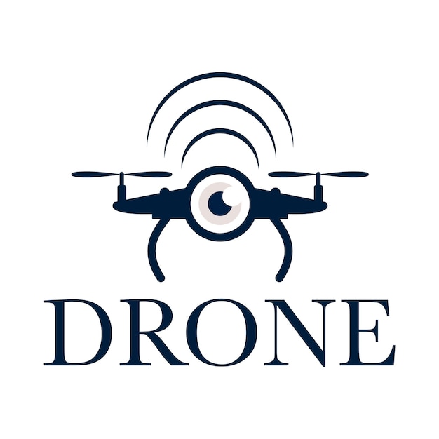 drone logo design vector template drone with action camera logo icon vector drone with camera