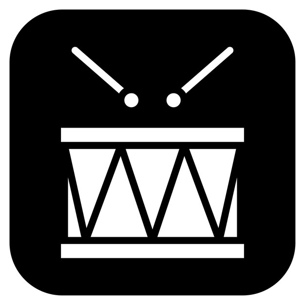 Drum Solo icon vector image Can be used for Rock and Roll