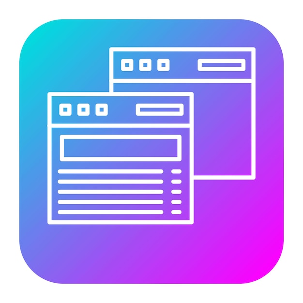 duplicate browser vector icon can be used for seo and sem iconset