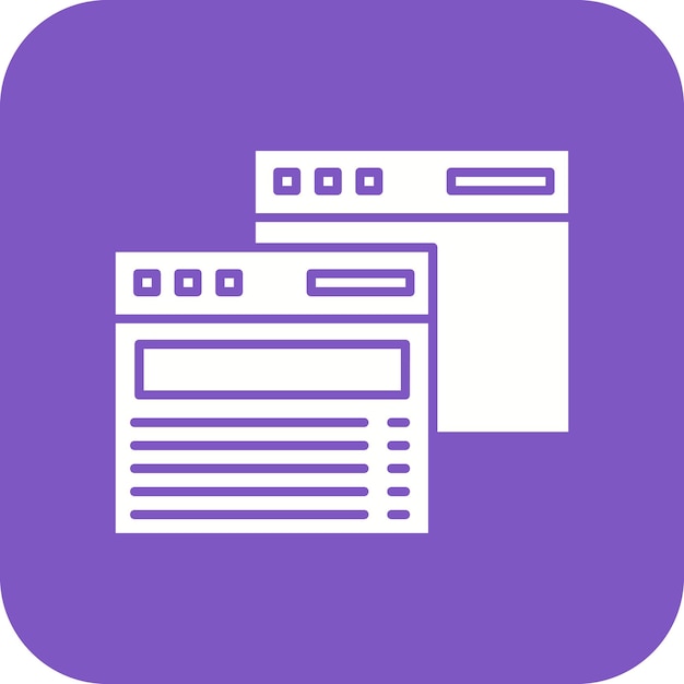 duplicate browser vector icon can be used for seo and sem iconset