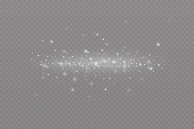 dust sparks and stars shine with a special light christmas light effect glittering particles