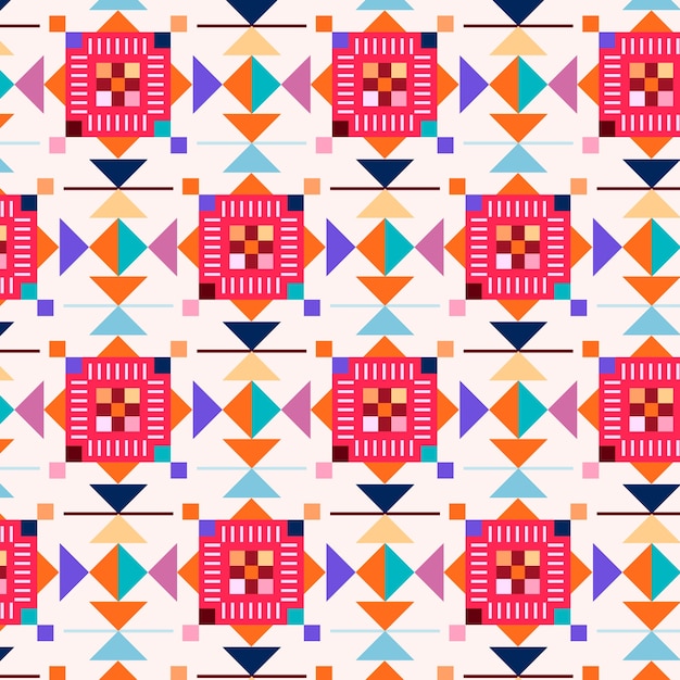 Düz design renkli geometrik desen