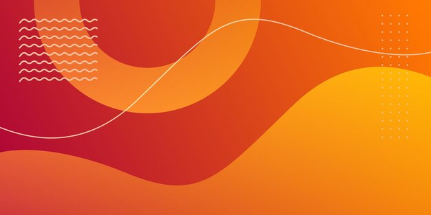 dynamic abstract fluid geometric colorful gradient orange shape background.