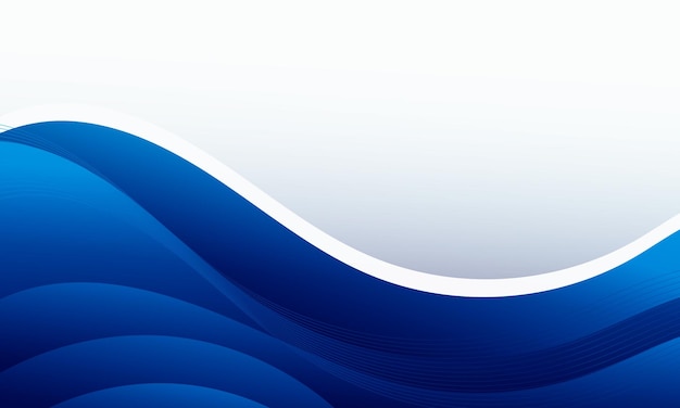 Dynamic and modern abstract background with flowing blue waves