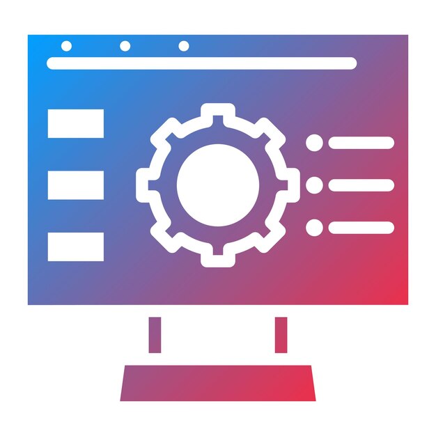 dynamic content icon vector image can be used for new media