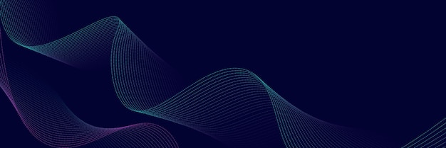 Dynamic Deep Blue and Electric Cyan Particle Flowing Wave Design Ideal for Modern Tech Backgrounds