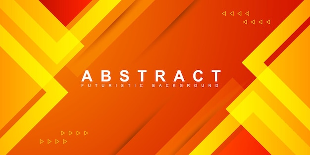 Dynamic fluid orange geometric with colorful gradient background