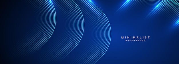 Dynamic futuristic blue background