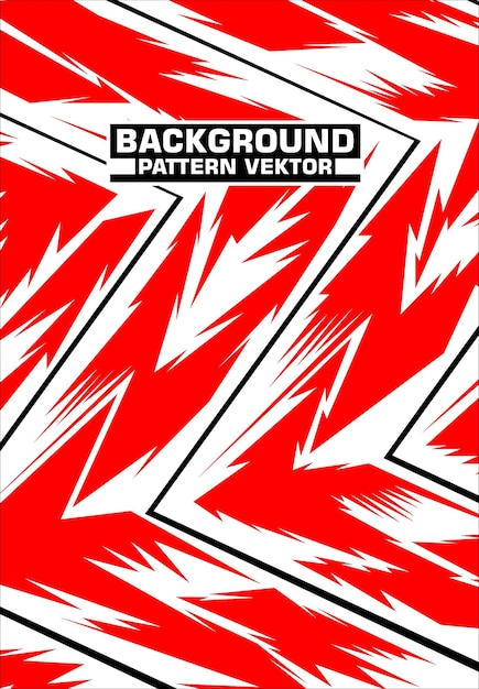 Dynamic Red and White Pattern Vector Background