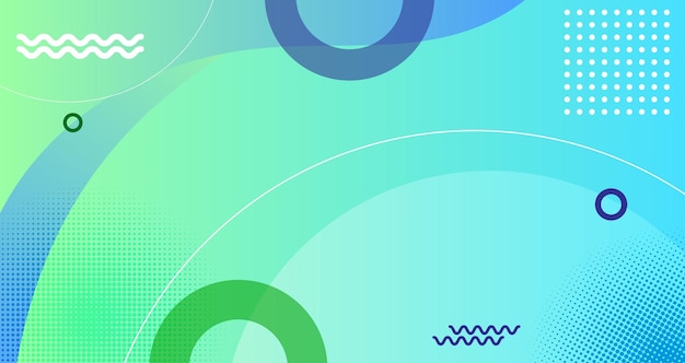 Dynamic shape background abstract with wave gradient green and blue liquid shape composition line