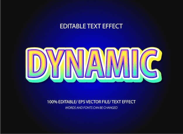 Dynamic style text effect