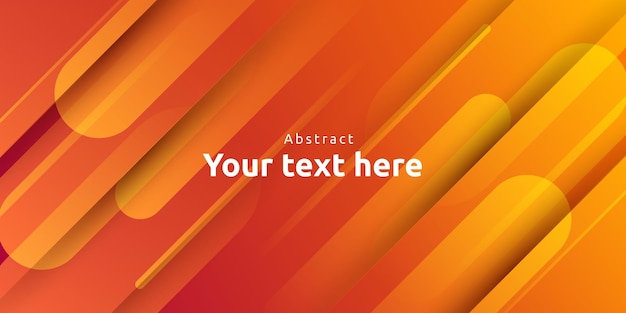 dynamic vibrant abstract orange color stripe on gradient background