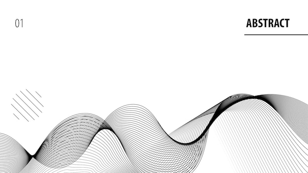 Dynamic waves pattern vector Free Vector