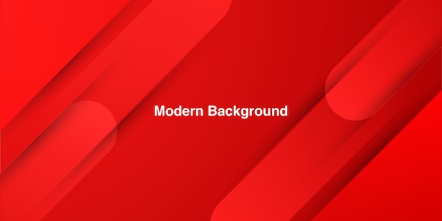 Dynamisk flydende rød geometrisk med farverig gradient baggrund