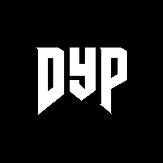 DYP letter logo design for technology company DYP logo design black and white color combination DYP logo DYP vector DYP design DYP icon DYP alphabet DYP typography logo design