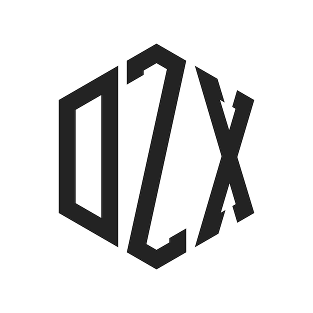 DZX Logo Design Initial Letter DZX Monogram Logo using Hexagon shape