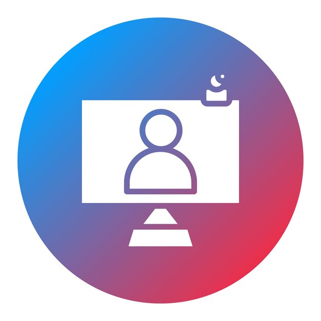 e meeting icon vector image can be used for remote working