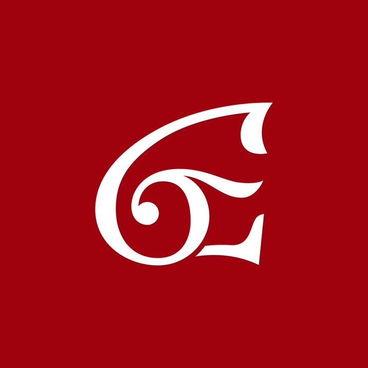 Vektör e muisical note logo design