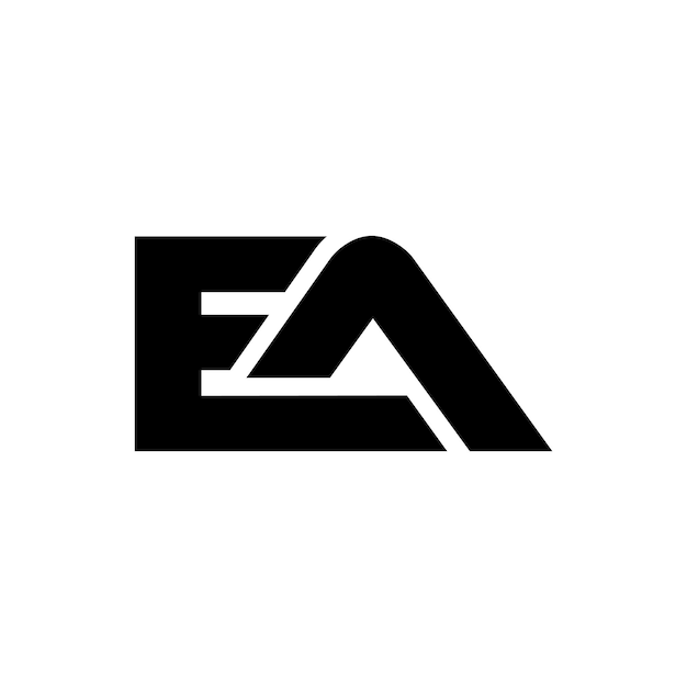 EA initial lettering logo or AE initial lettering logo