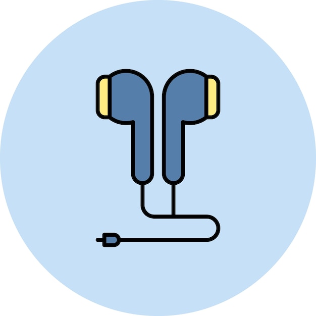 earphones icon vector image can be used for computer and hardware