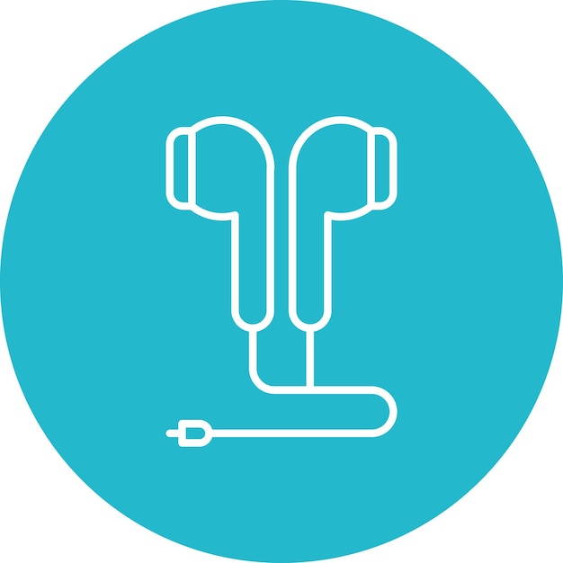 earphones icon vector image can be used for computer and hardware
