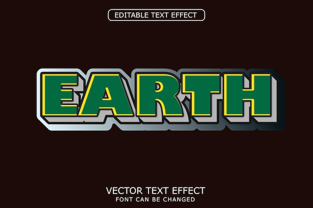 EARTH TEXT EFFECT