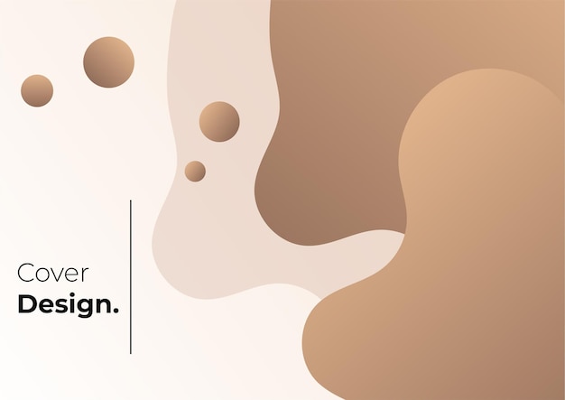 Earth tone color gradient geometric background. Minimal abstract background with memphis element. Dynamic shapes composition