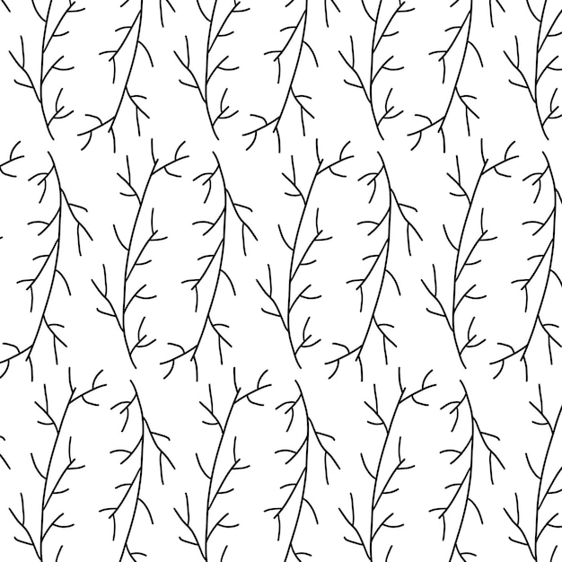 easter branches plant vector hunting spring patter
