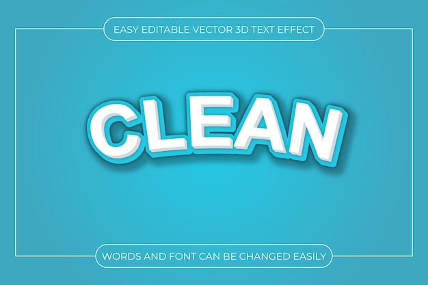 Easy Editable Vector 3D Text Effect