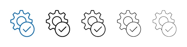 Easy Installation icon Outline vector logo for web ui