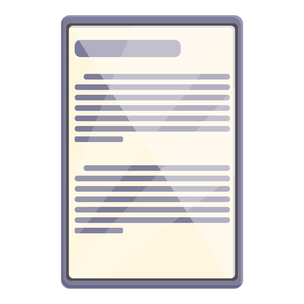 Ebook icon cartoon vector Book study Student store