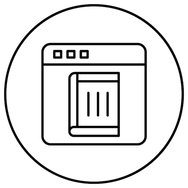 ebook icon vector image can be used for online education