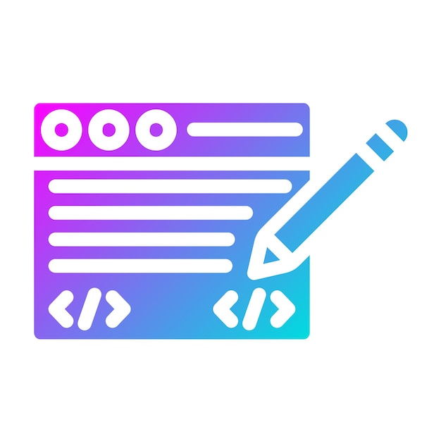 Edit code Vector Icon Design Illustration