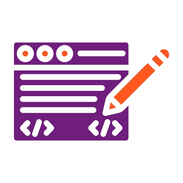 Edit code Vector Icon Design Illustration