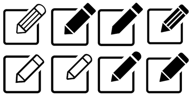 Edit icon pen edit tool write button create pencil editing text document sign symbol