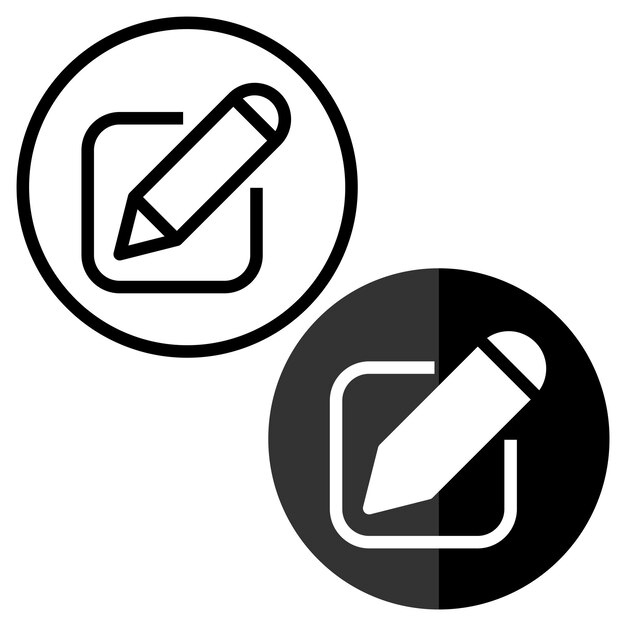 edit icon vector design symbol templates
